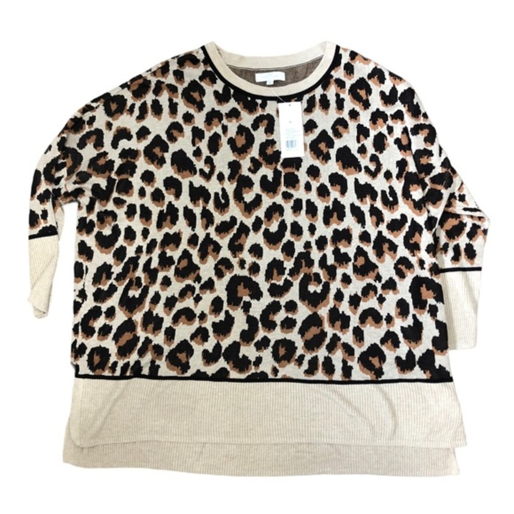 NEW DIRECTIONS LEOPARD SWEATER‎ XL